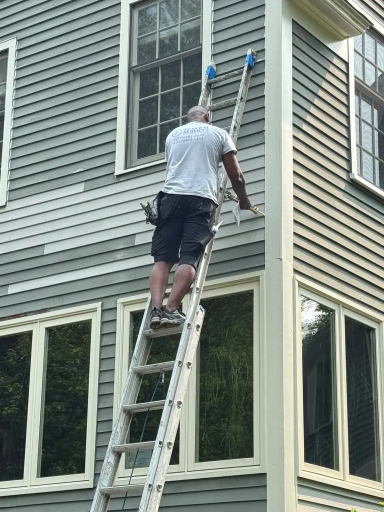 Repainted home exterior near Littleton, MA