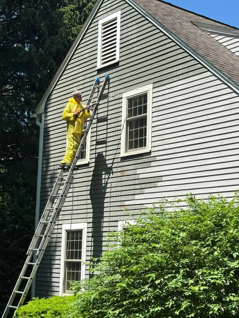 Repainted home exterior near Grafton, MA