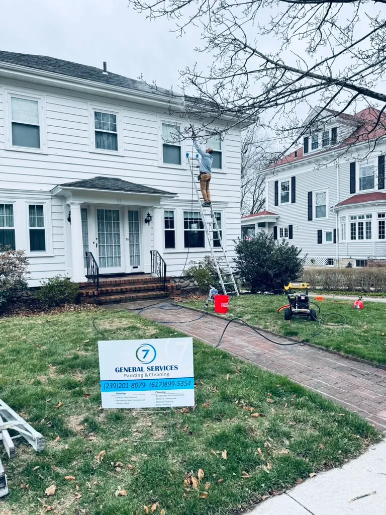 Repainted home exterior near Northborough, MA